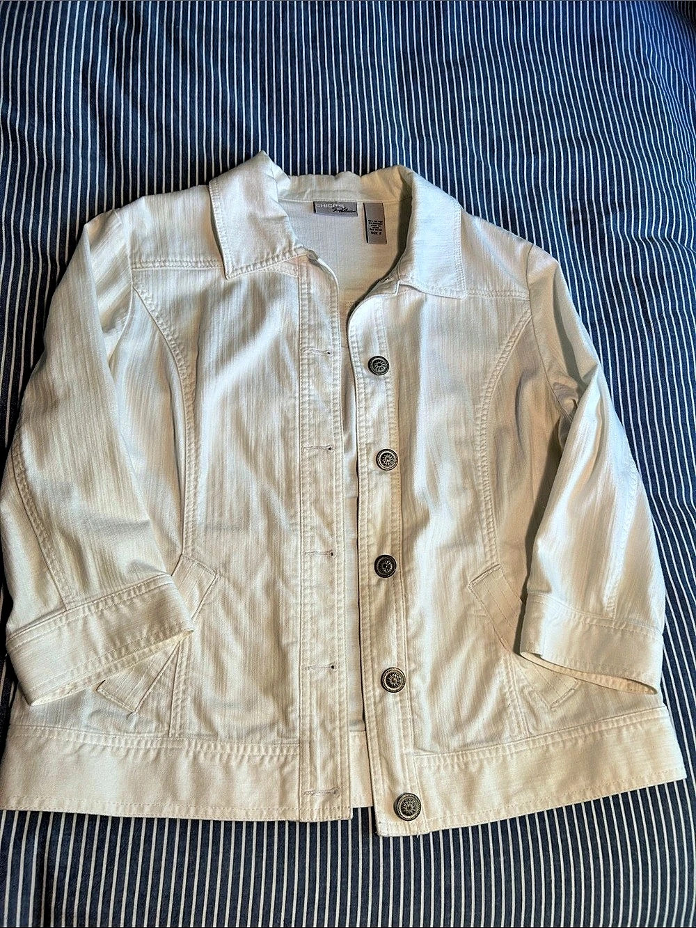 Chico's Platinum Label Utility Jacket White